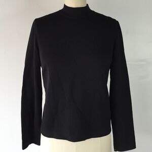 St. John black knit sweater petite medium